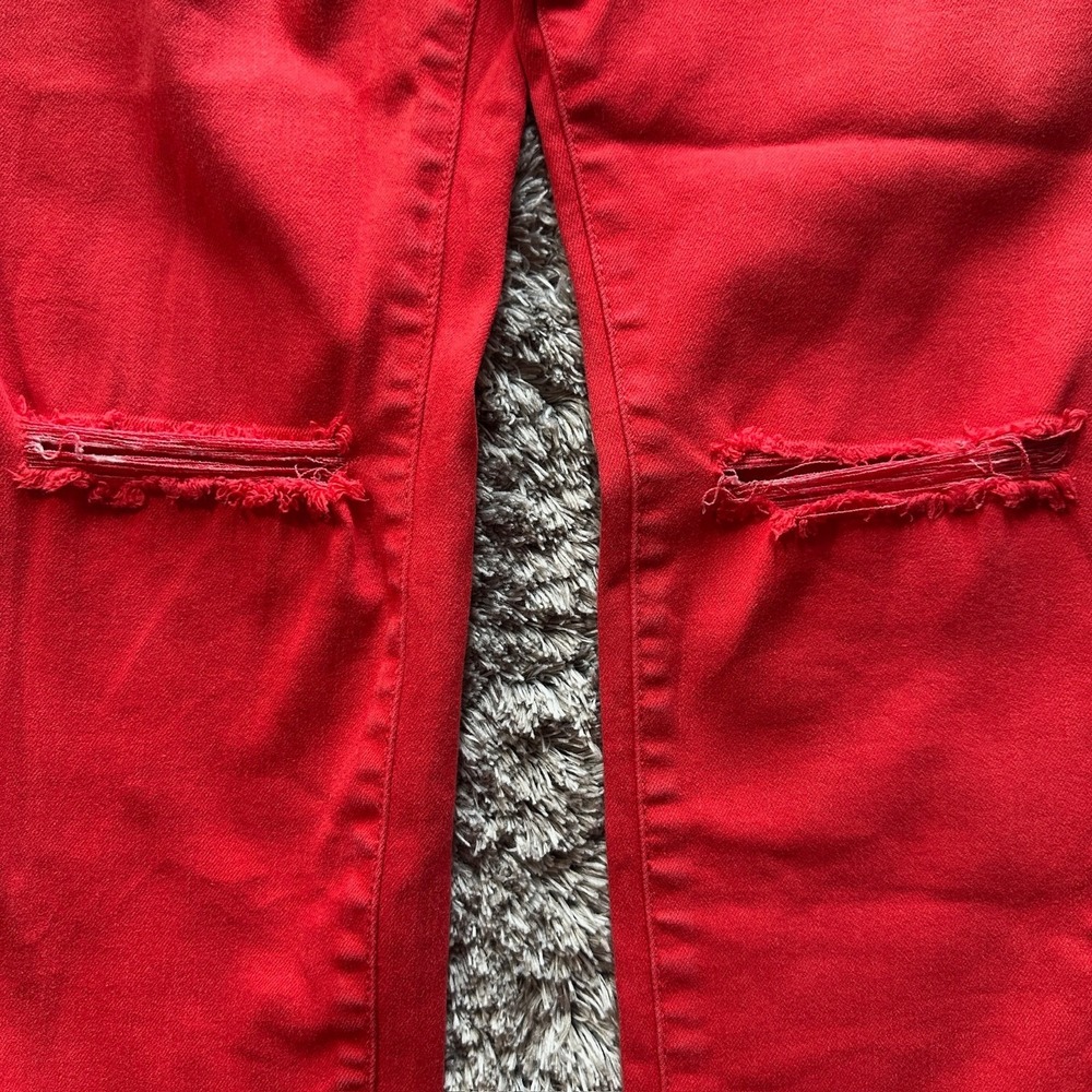 Old Navy Red Rockstar Mid-Rise Skinny Jeans Size 6 - Picture 3 of 8